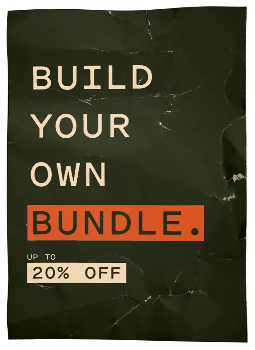 Build your own bundle, up to 20% off